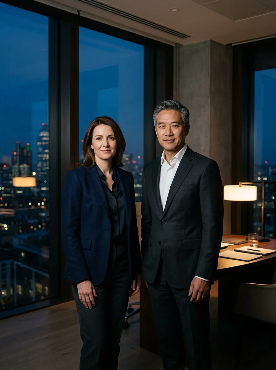 Eleanor Rowe and James Ashford, founding partners